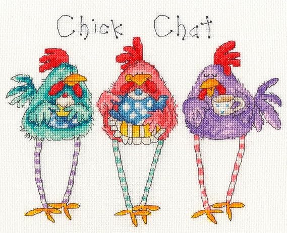 Cross Stitch Kit: Chick Chat XMS42 by Bothy Threads
