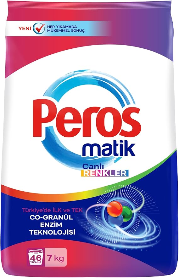 Peros Toz Çamaşır Deterjanı Canlı Renkler 7000 G