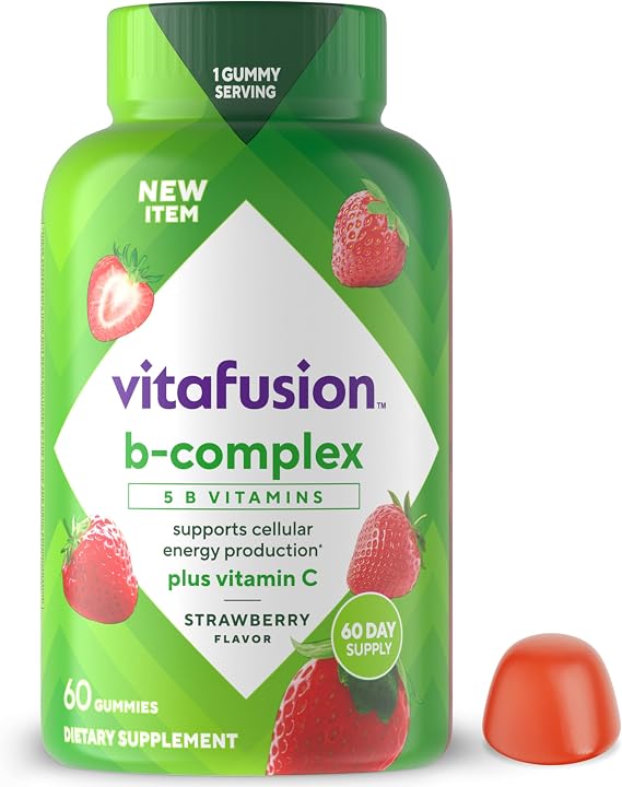 Vitafusion Vitamin B Complex Gummies Plus Vitamin C | 60 Gummies
