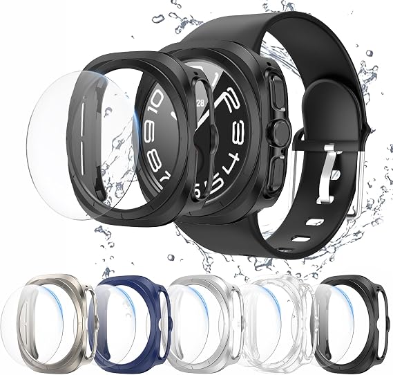 5+5 Pack for Samsung Galaxy Watch 7 Ultra 47mm Screen Protector Waterproof