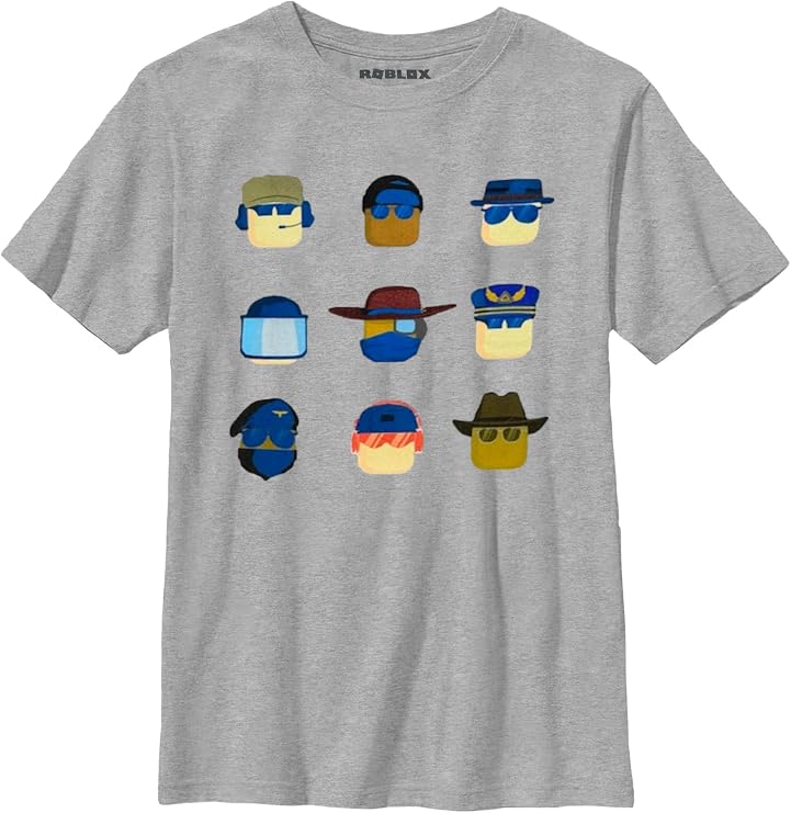 Roblox Boys Blank Faces Avatar Grid T-Shirt