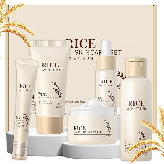 LAIKOU Skin Care Set, Korean Skin Care - Korean Beauty for Women - 5pcs