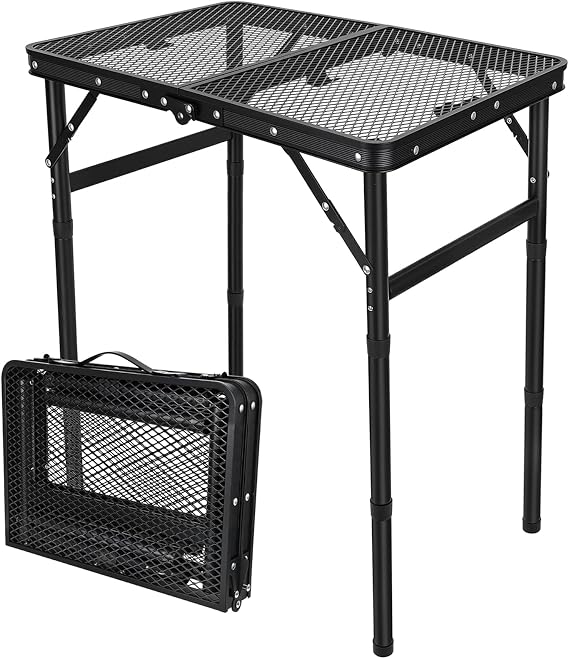 GDDGHS Folding Grill Table for Outdoor 22.8"(L)15.7"(W)27.5"(H)