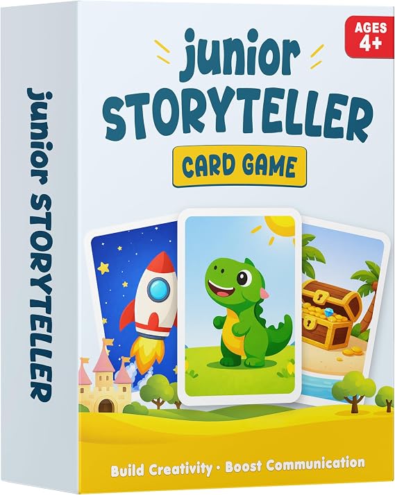 Junior Storyteller, Conversation Card Game for Kids 4-8, Speech Therapy Toy