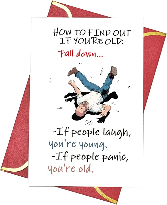 Funny Birthday Card for Women, Men, Him, and Her, Happy Birthday Greeting Cards,Snarky Humorous Birthday Cards for Friends and Family