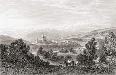 Posterazzi DPI12323398LARGE Balmoral Castle, Royal Deeside, Aberdeenshire, Scotland, 19th Century Photo Print, 34 x 22, Multi
