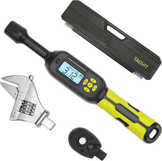 Mini Digital Torque Wrench 3/8 Drive with 35MM Open End Ajustable