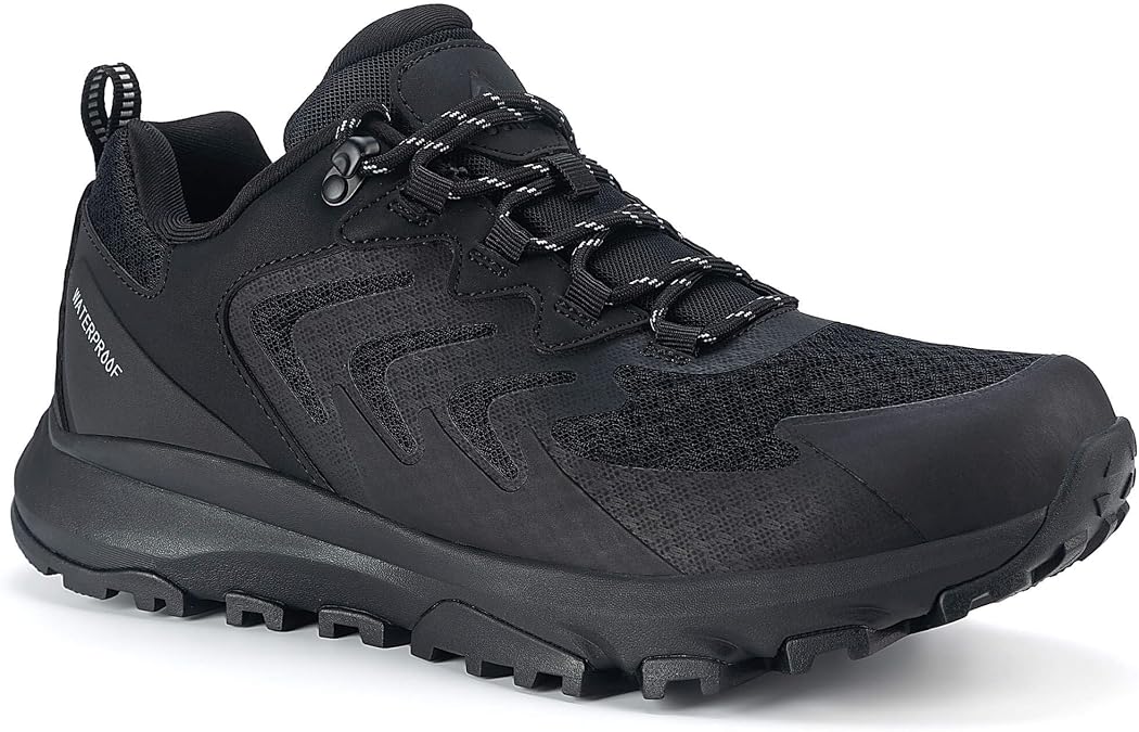 Men's Waterproof Hiking Shoes Lightweight Breathable Anti Slip Outdoor Trails Shoes