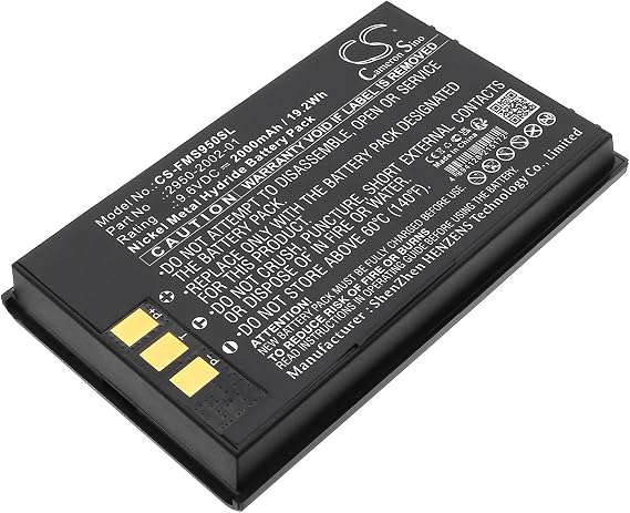 Battery for Fluke 6682252, 8092 01, 8262 41, OmniRemote 2, OmniScanner 2, OptiView OPV, OPV52-BP PN:Fluke 2950-2002-01, 2950-2003-01, BP8262-41, OMNI2-BP-8262-41 2000mAh / 19.2Wh