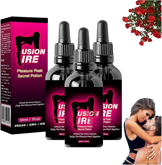 FusionFire Pleasure Peak Secret Potion - Secret Happy Drops,Happy Hormones Drops for Women,Desire Fusion Passion Elixir Drops, Pleasurepeak Oral Drops,Enhancing Sensitivity & Pleasure (3)