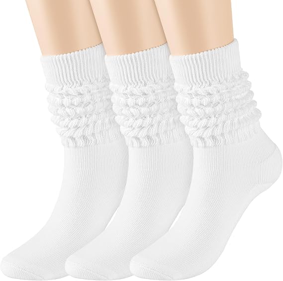2/3 Pairs Scrunchy Socks for Women,Slouch Socks Women