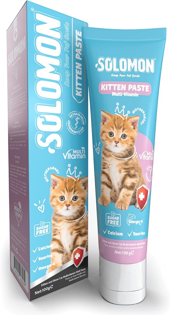 Solomon Kitten Paste 100 Gr Yavru ve Anne Kedi Multivitamin Malt Macunu