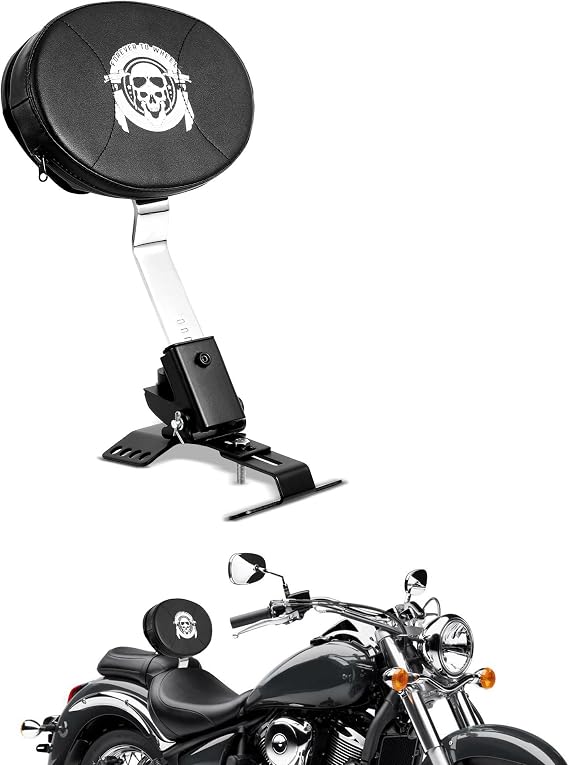 Driver Backrest, Detachable Plug-in Rider Backrest Fit for Harley Davidson