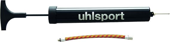 uhlsport Ballpumpe klein (6) für Fußball Volleyball & Co. kompakte Luftpumpe mit flexibler Verlängerung ideale Pumpe für unterwegs 100118701 Schwarz