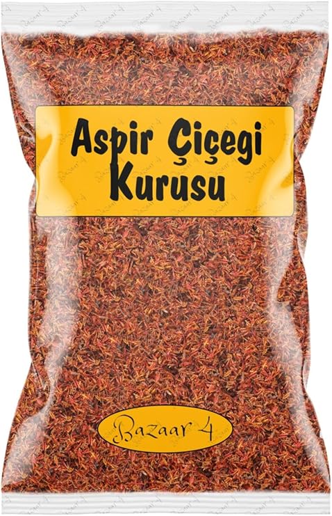 Bazaar 4 Aspir Çiçeği Haspir Safran 1.Kalite 210 Gr