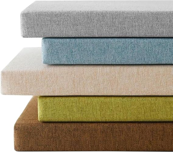 Fermuarlı bank minderi, kayışlı kalın pencere oturma minderi, yumuşak ve rahat, teras, yemek odası için çıkarılabilir (G, 40,6 x 78,7 x 5,1 cm)