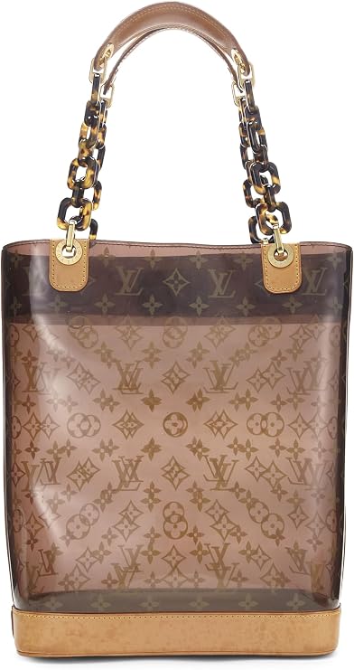 Pre-loved Monogram Ambre Vinyl Cabas MM, Brown