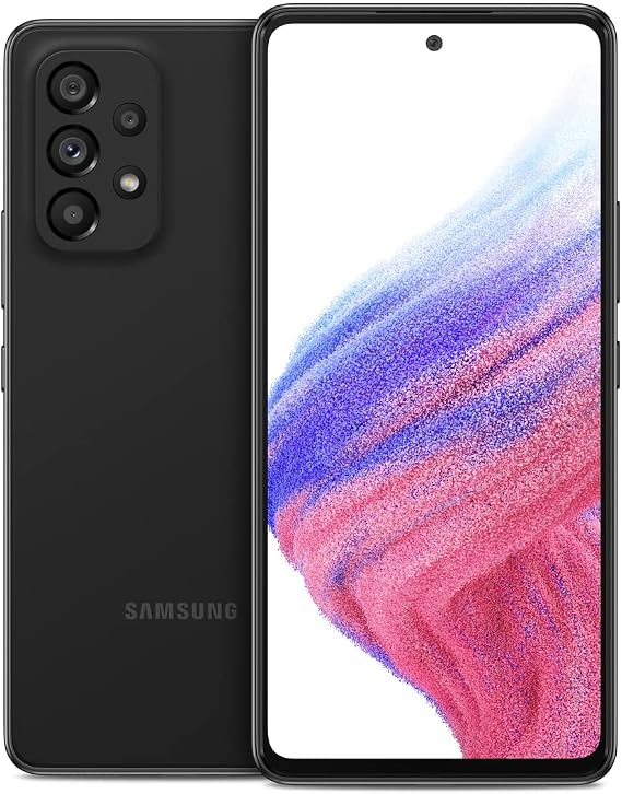 SAMSUNG Galaxy A53 5G A Series Cell Phone, Factory Unlocked Android Smartphone, 128GB, 6.5 FHD Super AMOLED Screen, Long Battery Life, US Version, Black