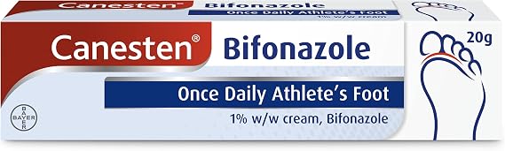 Canesten Bifonazole Athlete’s Foot Cream 1%, 20g