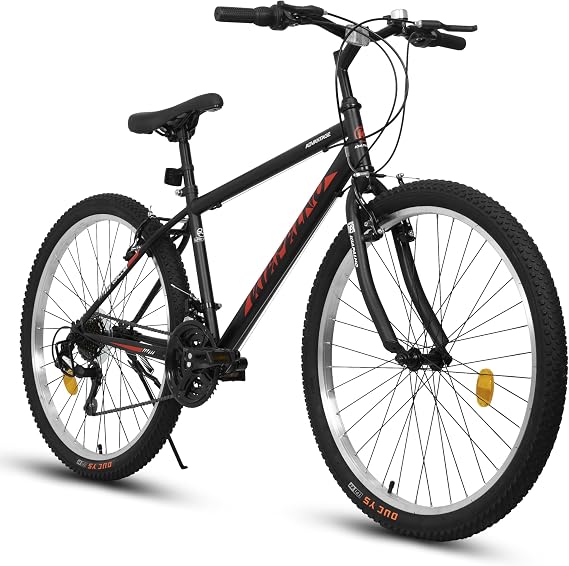Ecarpat 24 26 Inch Mountain Bike, Classic 21 Speeds V Brake Men Women Bicycle, Carbon Steel Mountain Bike for Adult Teens, Trail Beach Snow Commuter City Bikes, Prefect Gift Choice