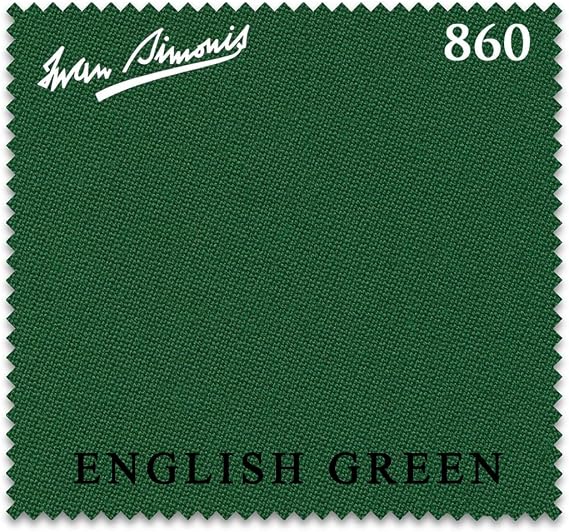 Iwan Simonis 860 Pool Billiard Table Cloth - Authorized Dealer (English Green, 9 ft)