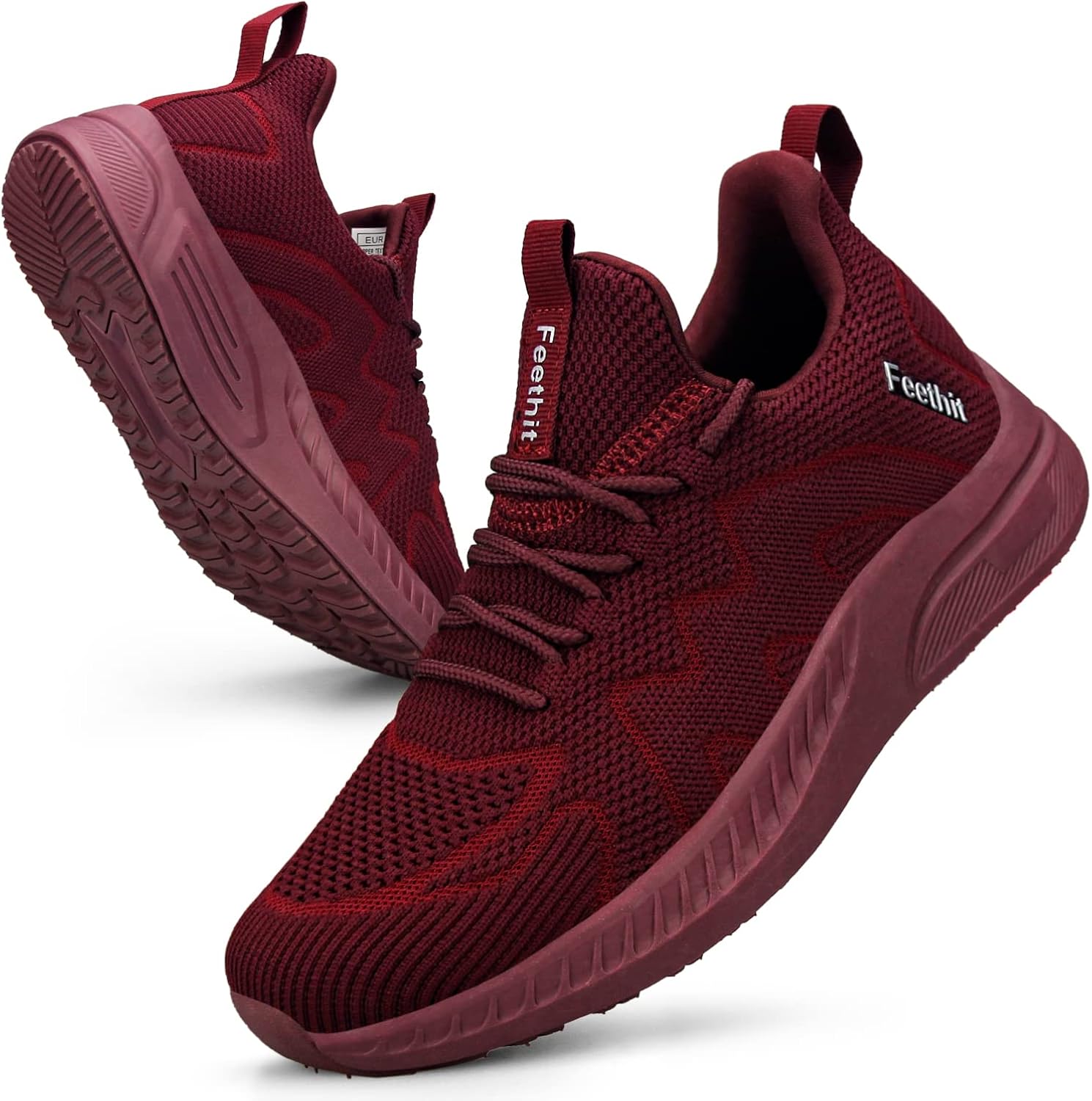 Feethit Women Trainers Casual Sneakers Lightweight Breathable Walking Shoes Gym Sport Tennis
