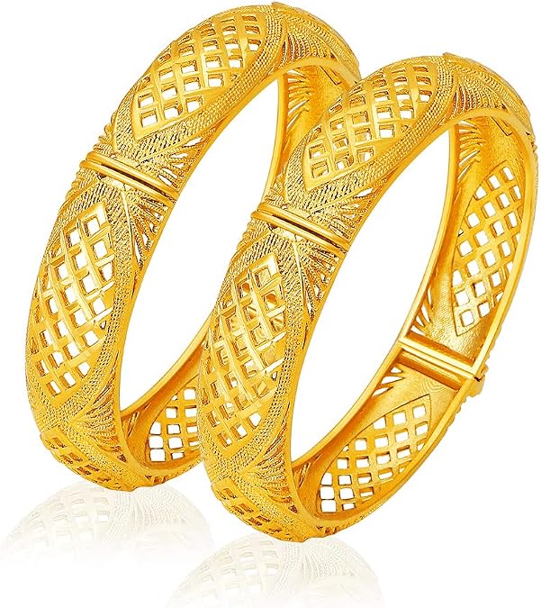 Ethlyn Valantines' Day Gift Gift for her 2PCS/lot 24K Gold Plated Openable Bangles for women Christmas Birthday gift Idea