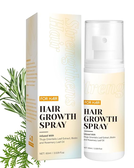 Hair Growth Spray, Hair Growth Oil Spray, with Biota Orientalis, Rosemary Oil & Biotin, Strengthens Hair Roots, Prevent Hair Thinning & Hair Loss, Thicker Fuller Hair for Women Men (10.1 Fl.oz)