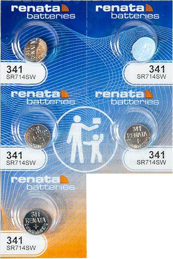 Renata Batteries 341 Watch Battery (5 Pack)