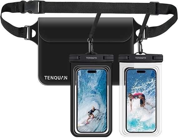 Waterproof Phone Pouch, 2 Cellphone Dry Case and 1 Pouch Dry Bag
