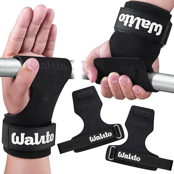 Weight Lifting Wrist Strap,Double Layer Leather Wrist Wraps with Neoprene Padding for Weightlifting & Deadlifts Adjustable Gym Straps for Men & Women