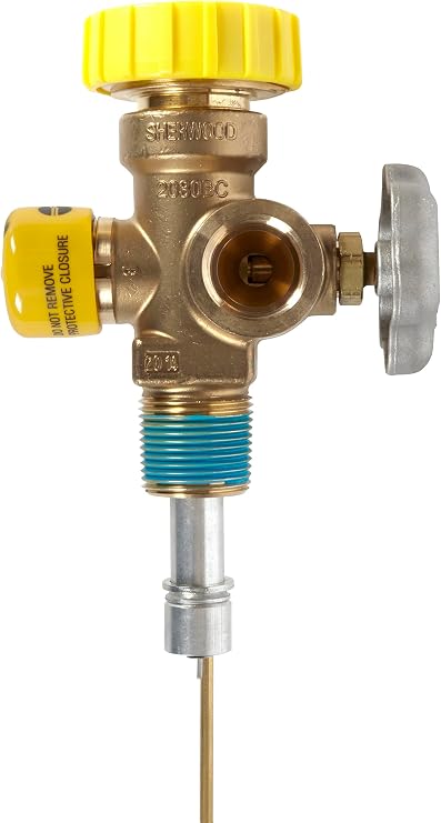 100 lb. - 200 lb. Propane POL Multi Service Valve 11.6 Dip Tube