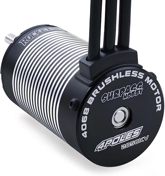 Surpass Hobby 2050Kv 4-Pole Brushless Motor K4068 5S Hi-Torque Motor for for 1/8 Buggy Truggy Monster