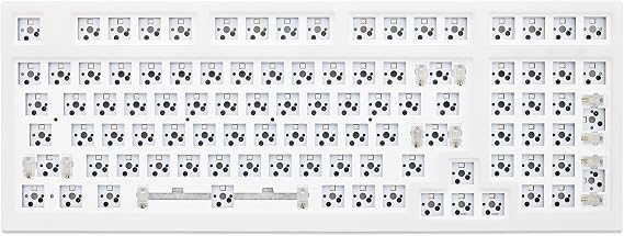 KPREPUBLIC X98 98% Mechanical Keyboard kit PCB CASE hot swappable Switch Support Lighting Effects with RGB Switch led Type c (X98 Barebone Kit x1)