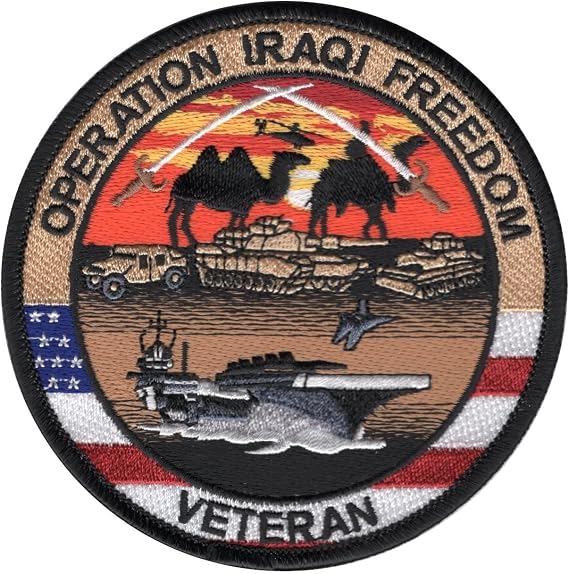 Armed Forces Operation Iraqi Freedom Veteran Collectible Novelty Patch