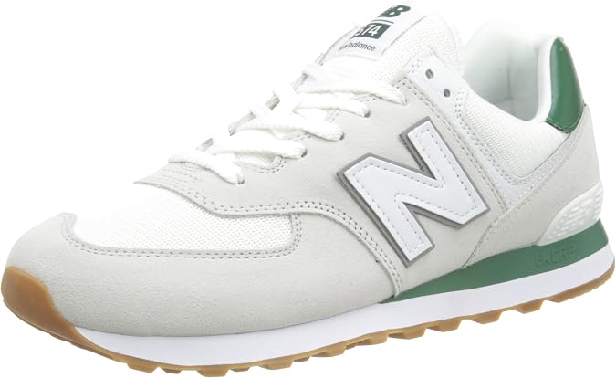 New Balance ML574v2 White/Green 8 D (M)