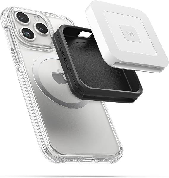 ENCASED Magnetic Case Designed for Square Reader Contactless and Chip 2nd Gen (Compatible with MagSafe) Black