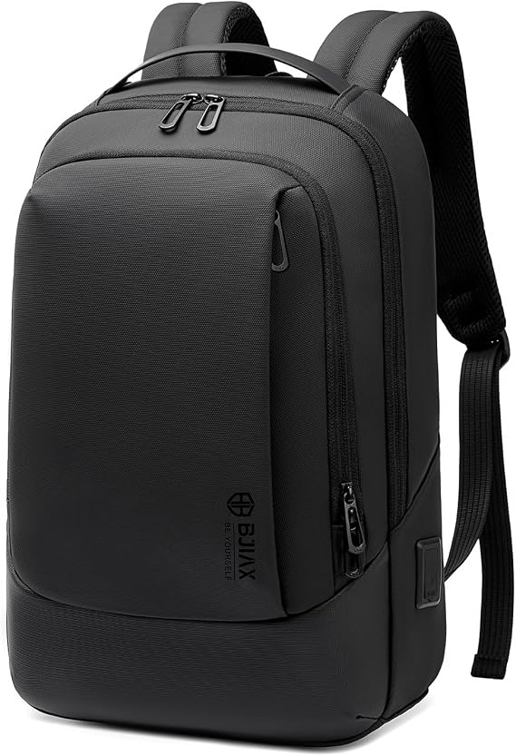 Small Laptop Backpack for Men, 15.6 Inch Slim Business Backpack with USB-S