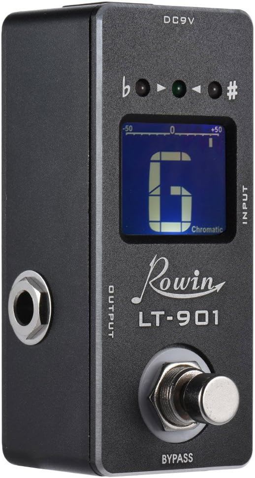 Pedal Tuner Mini Chromatic Guitar Tuner Pedal Effect True Bypass LCD Display