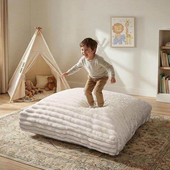 Matini Home Crash Pad - Sensory Pad with Cover Foam Blocks for Kids and Adults, Ideal Gymnastics Equipment to Jump, Play or Relax