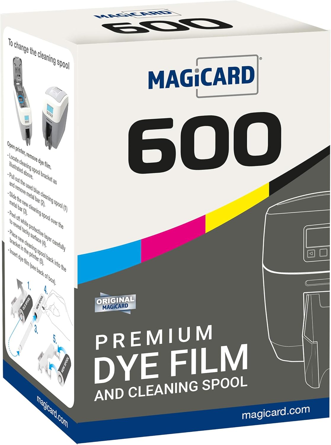 Genuine Magicard MB250YMCKOK - Color Ribbon for Model 600 printer