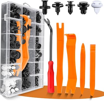 OTUAYAUTO 105PCS Replacement for Subaru Bumper Fender Retainers 7mm 8mm 10mm 11mm Door Trim Panel Clips Compatible with Subaru BRZ WRX Ascent Outback Plastic Rivets Clips 90914-0007