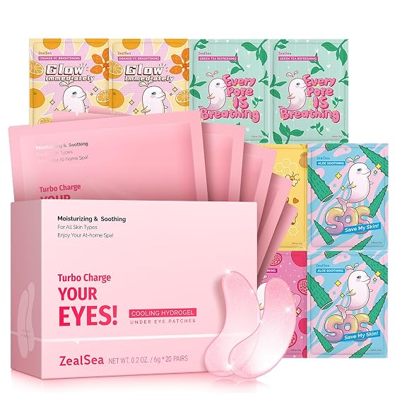 ZealSea Eye Patches and Face Masks Bundle