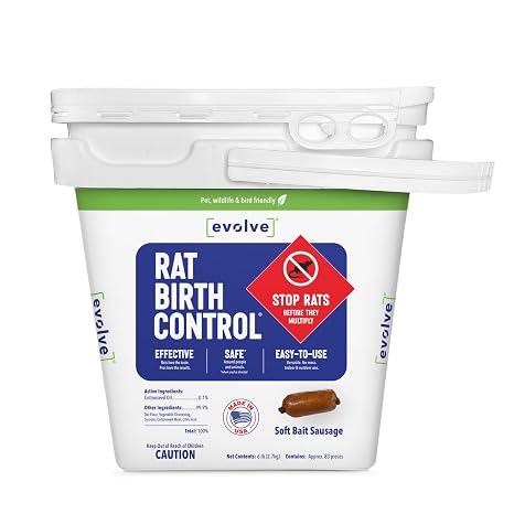 Evolve Rat Birth Control Soft Bait Sausages 6 lbs