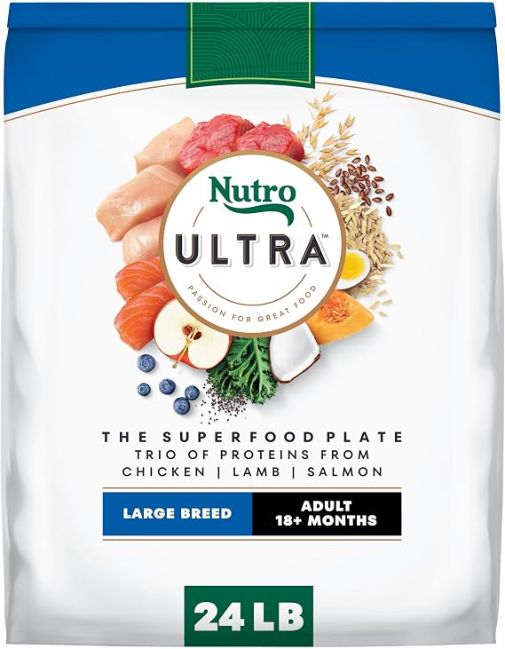 Nutro Ultra Large Breed Dry Dog Food, Chicken, Lamb & Salmon, 24 lb