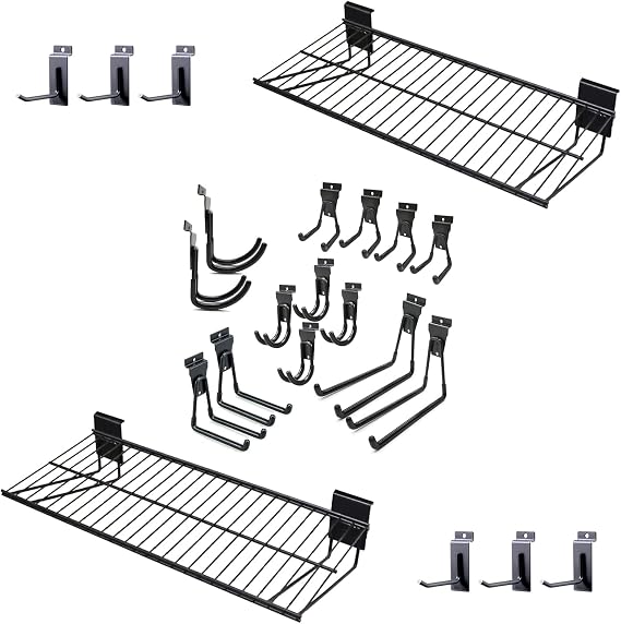 Slatwall Accessories, Slatwall Hooks and Shelves