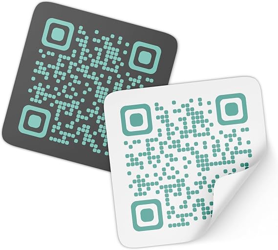 QR Code Stickers Custom - Custom QR Code Sign - Durable QR-Code Labels for Storefronts, Packaging, Promotions & Business Marketing