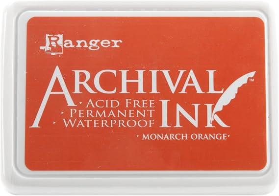 Ranger Ink Archival Dye Ink Standard #0 Pad: Monarch Orange