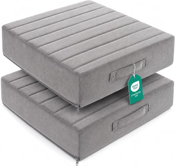 Codi Couch Cushion Replacements 2 Pack, 5 Inch High-Density Foam, 24 Inch