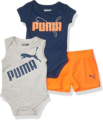 PUMA baby-boys Bodysuit & Shorts